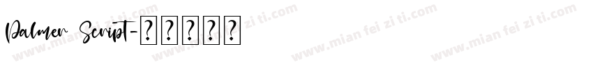 Palmer Script字体转换